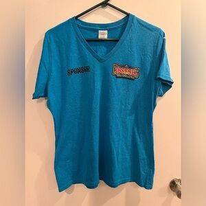 Women’s Live Free or Die Roscoe’s Chili Challenge t-shirt, size medium